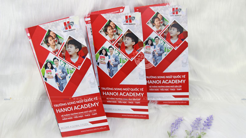 Mẫu tờ gấp 4 của trường Hanoi Academy