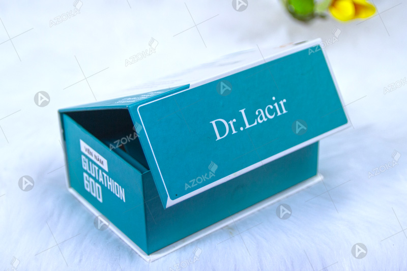 Mẫu hộp cứng đẹp mỹ phẩm cao cấp thương hiệu Dr Lacir