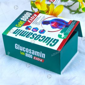 Mẫu thiết kế hộp giấy đựng thuốc Glucosamin Gold 8000 Extra