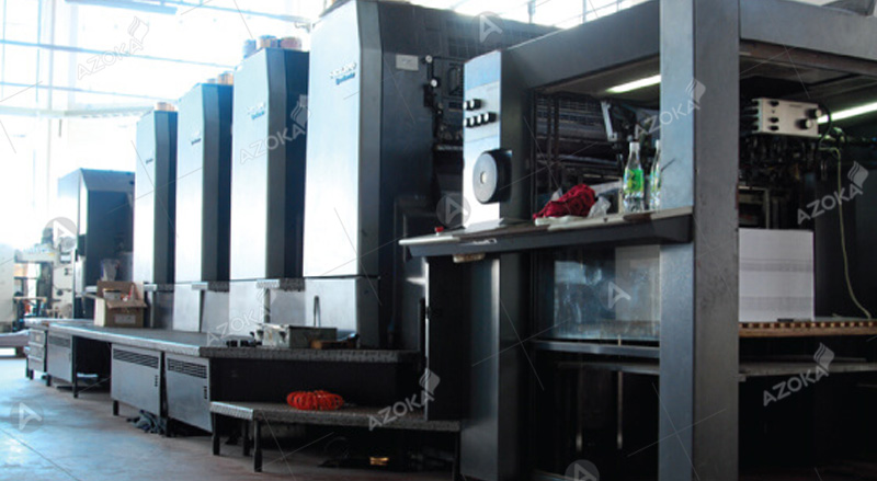Hệ thống máy in hiện đại tại xưởng Azoka 