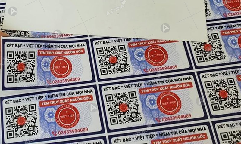 Mẫu tem QR Code của Việt Tiệp