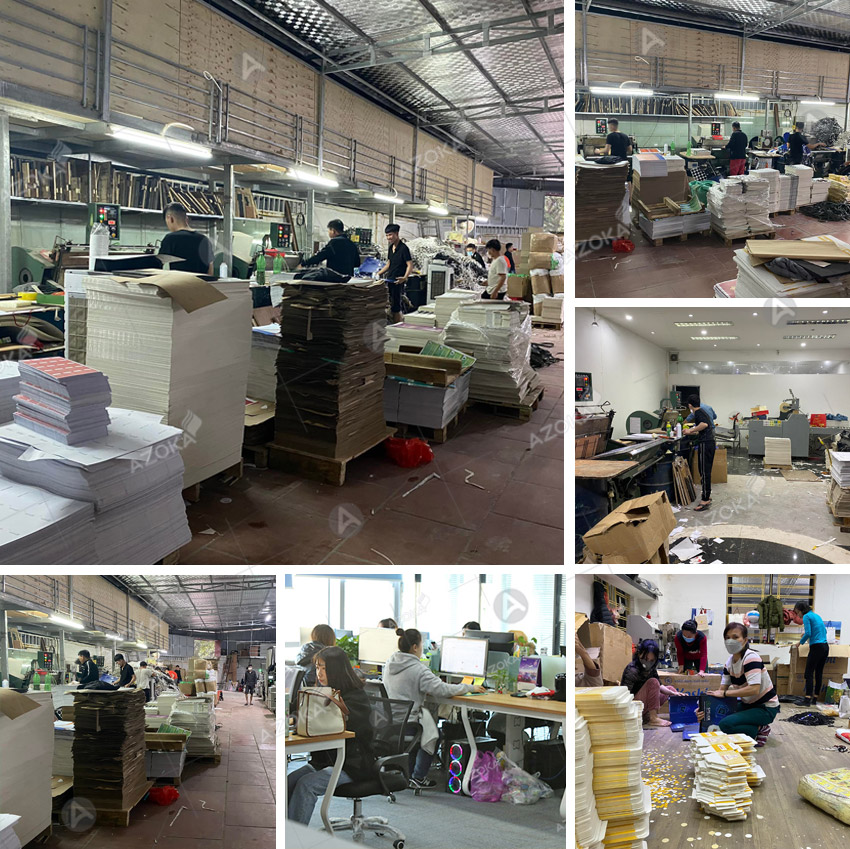 Xưởng Azoka nhận in bao bì hộp giấy đựng tất, vớ giá rẻ theo yêu cầu tại Hà Nội với mọi số lượng, dù là số lượng ít.