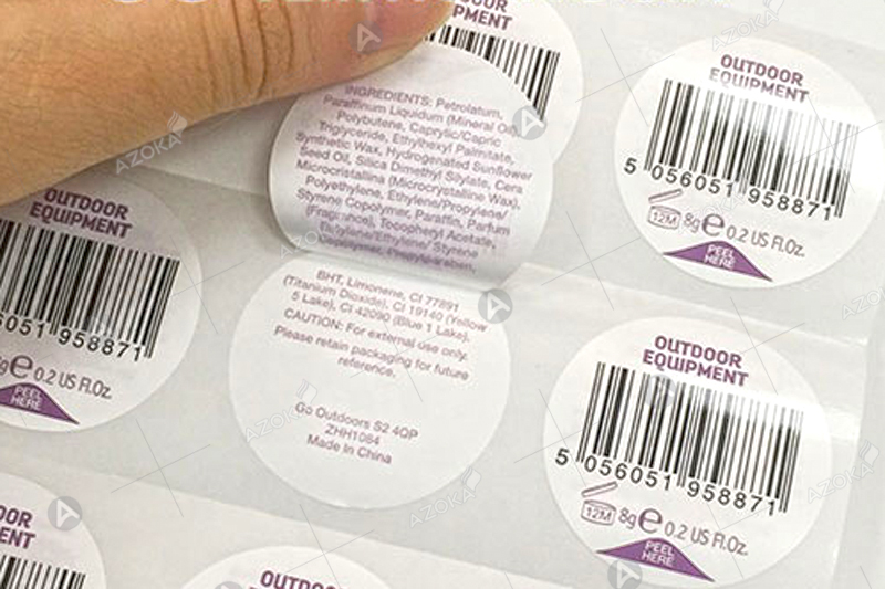Mẫu tem chống giả barcode 1,2D