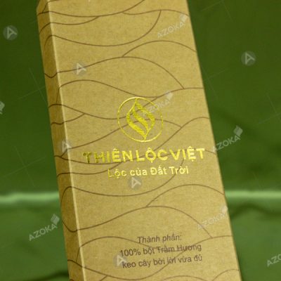 Mẫu hộp giấy đựng hương trầm cao cấp Thiên Lộc Việt