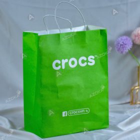 Mẫu túi giấy đựng giày dép Crocs