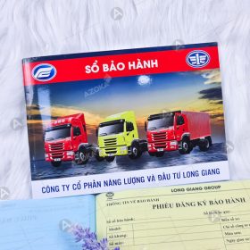 Mẫu catalogue sổ bảo hành ô tô của Long Giang Group