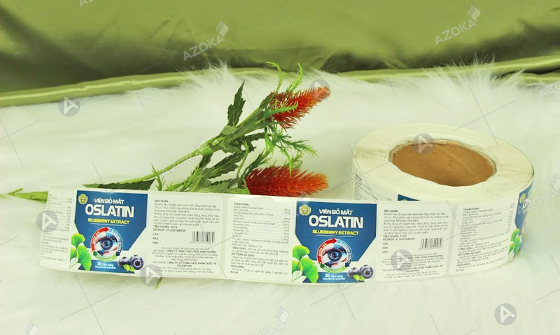 Mẫu decal cuộn thực phẩm bổ mắt của OSLATIN