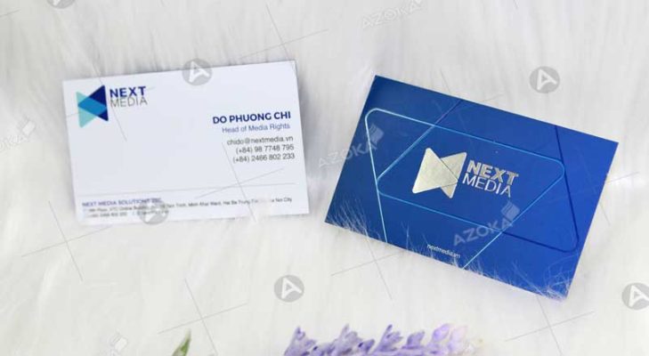 Mẫu card visit của công ty Next Media ấn tượng, đẹp mắt