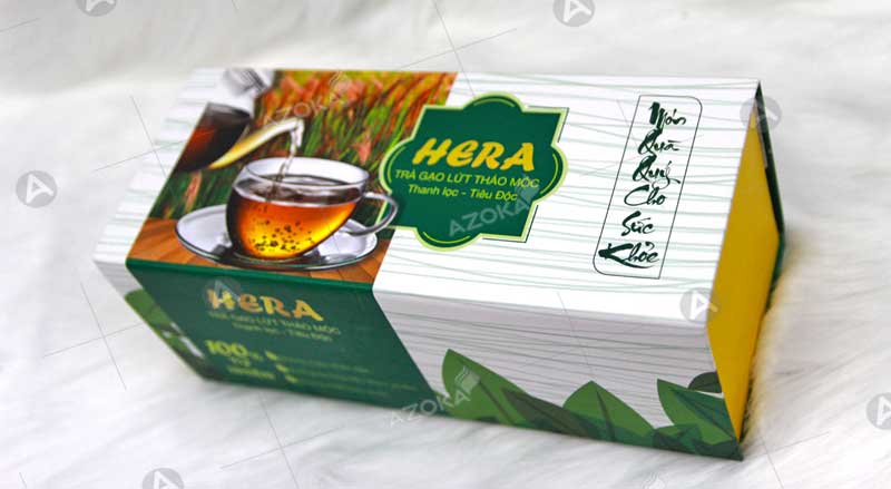 Mẫu hộp cứng đựng trà thảo mộc Hera
