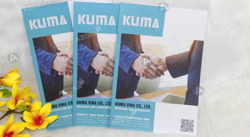 Mẫu catalogue tích hợp QRCode của KUMA VINA