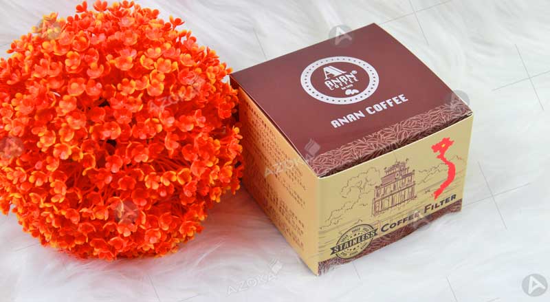Mẫu hộp giấy đựng cà phê của Anan Coffee do Azoka thiết kế và in ấn