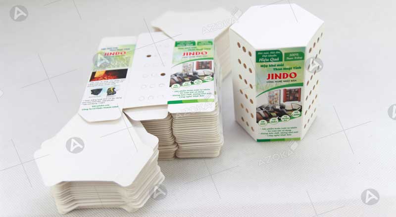 Mẫu hộp giấy đựng than khử mùi JINDO