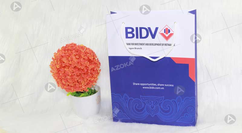 Mẫu túi giấy đẹp mắt của BIDV