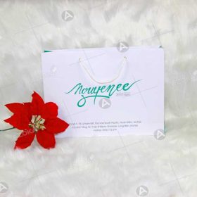 Mẫu túi giấy đựng quần áo thời trang Nguyenee Boutique