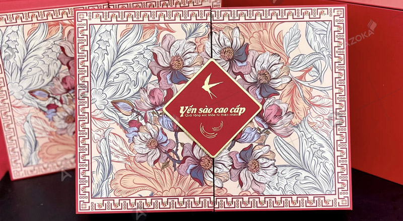 Mẫu hộp giấy đựng yến sào sang trọng