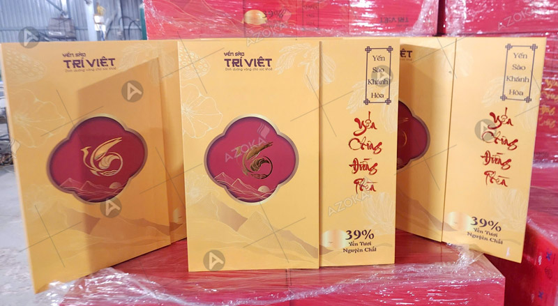 Mẫu hộp giấy đựng yến sào sang trọng