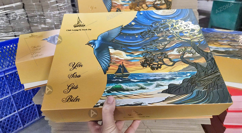 Mẫu hộp giấy đựng yến sào sang trọng