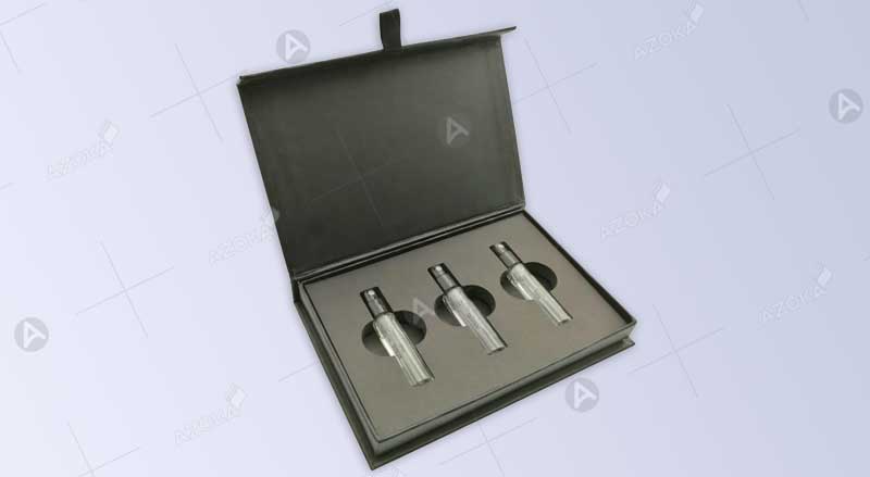 Mẫu hộp đựng nước hoa set 3 chai do Azoka thiết kế