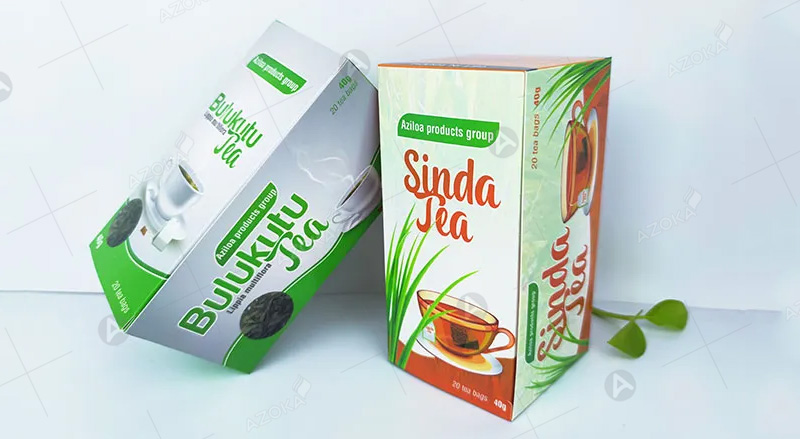 Mẫu vỏ hộp giấy dùng để đựng trà của Sinda Tea