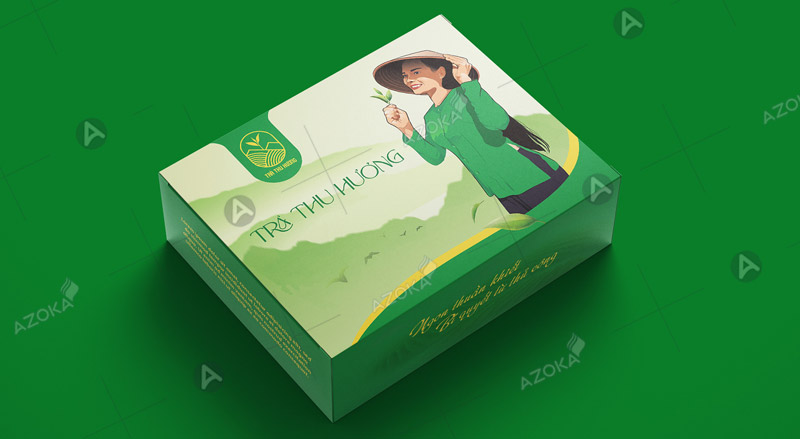 Hộp trụ tròn (in lon giấy đựng trà)