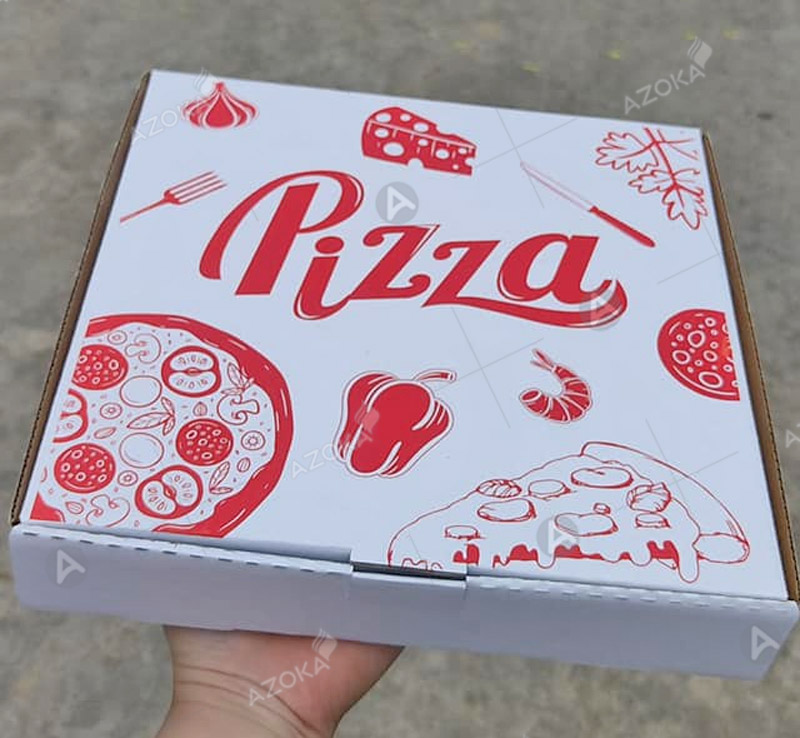 In hộp đựng bánh pizza theo yêu cầu với giá thành cực rẻ