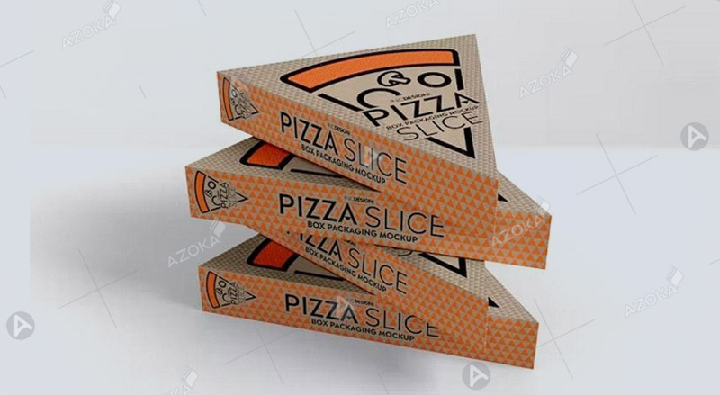Hộp kiểu dáng hình tam giác đựng pizza