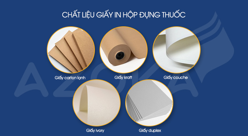 Chất liệu giấy in hộp đựng thuốc