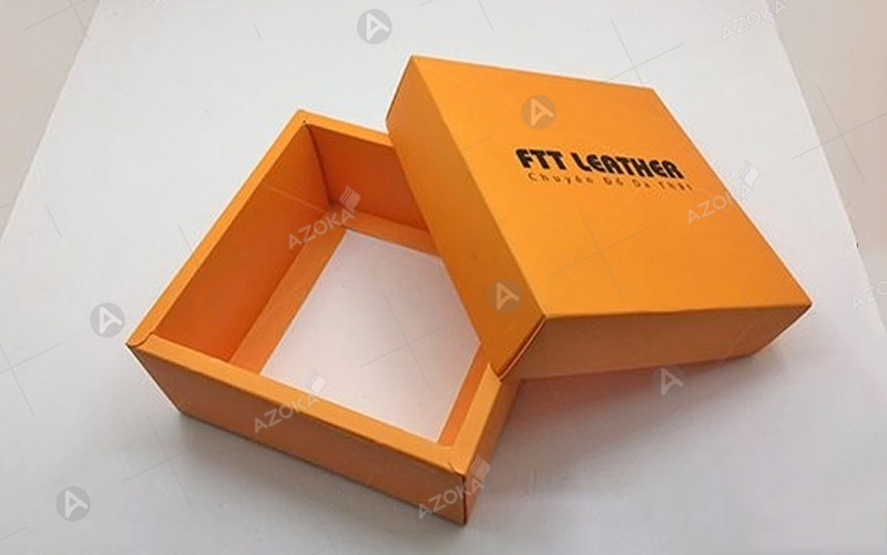 Mẫu hộp giấy đựng ví thương hiệu FTT LRATHER