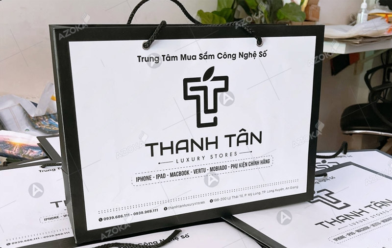Túi xách giấy cửa hàng di động Thanh Tân