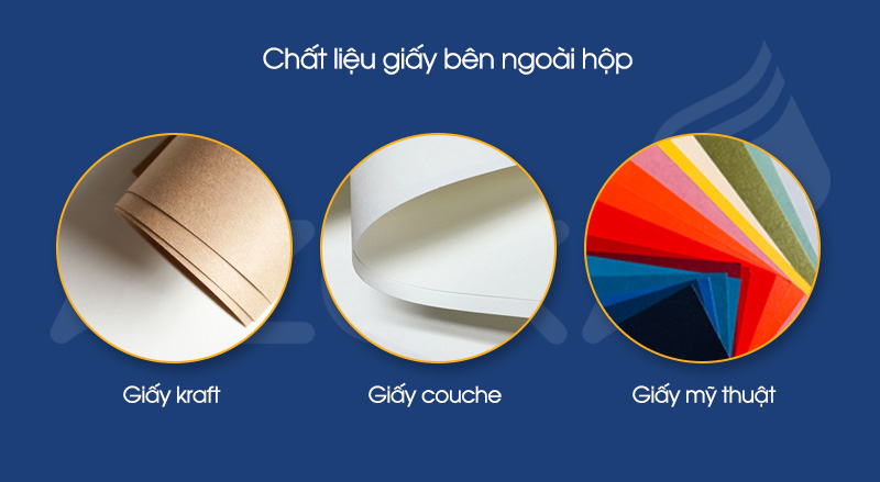 Chất liệu in ấn hộp trụ tròn thông dụng hiện nay