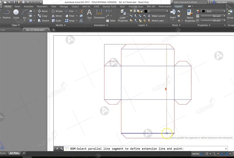  Phần mềm thiết kế hộp giấy AutoCAD