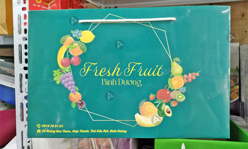 Mẫu túi giấy đựng trái cây Fresh Fruit Bình Dương