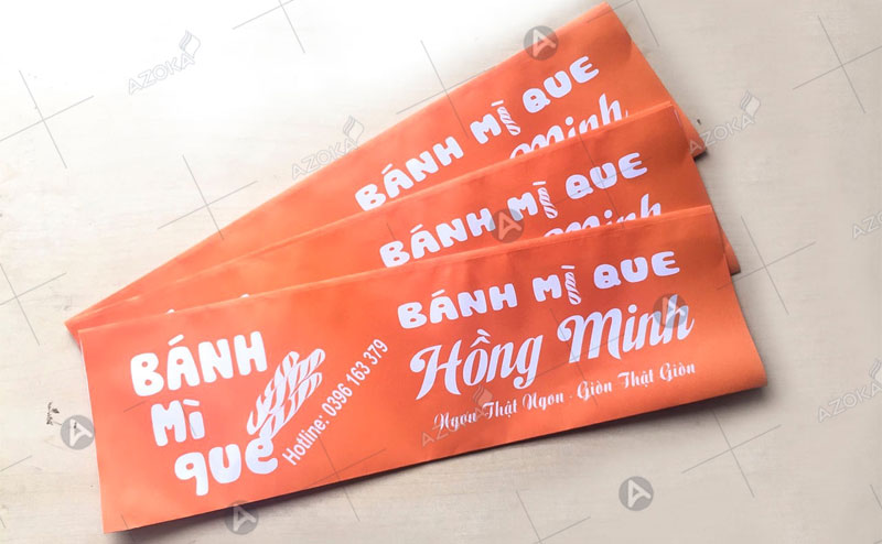 Mẫu túi giấy đựng bánh mì que Hồng Minh