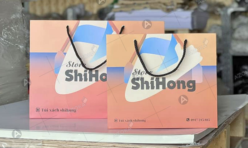 Túi giấy đựng giày dép shop ShiHong