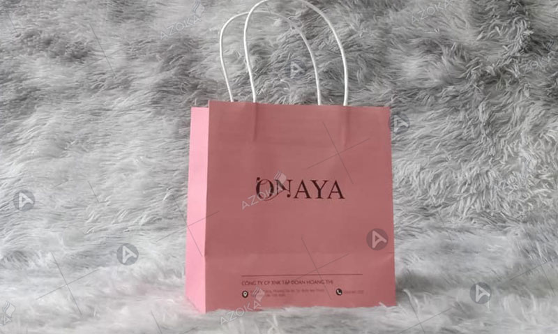 Mẫu túi giấy đựng son môi thương hiệu Onaya