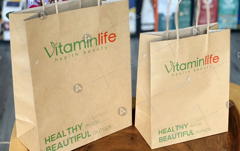 In túi giấy mini đựng mỹ phẩm Vitaminlife