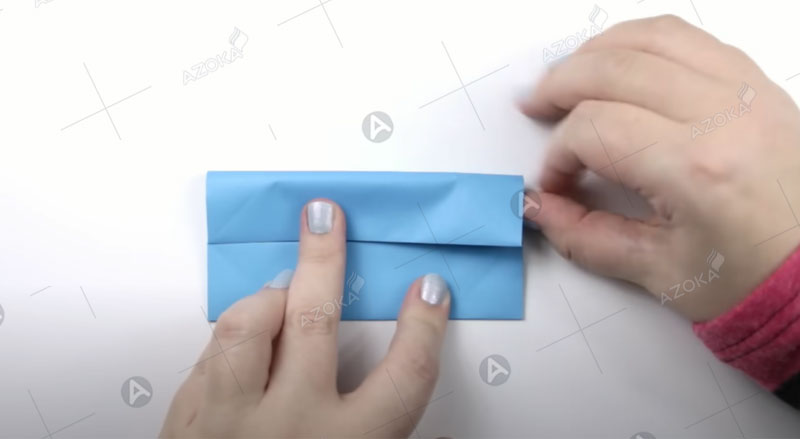 Cách gấp hộp giấy masu bước 3