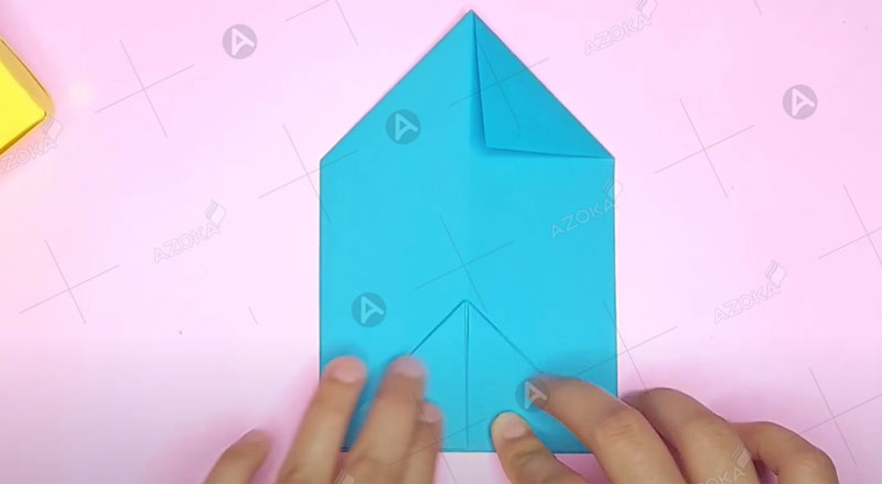Cách gấp làm hộp đựng tiền bằng giấy hình chữ nhật bước 5