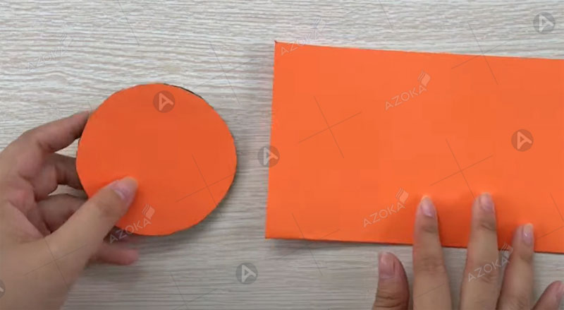 Cách làm hộp giấy đựng tiền hình trụ bước 1