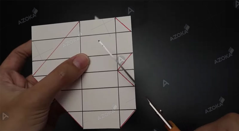 Cách làm hộp giấy hình trái tim đơn giản kiểu số 2 bước 3