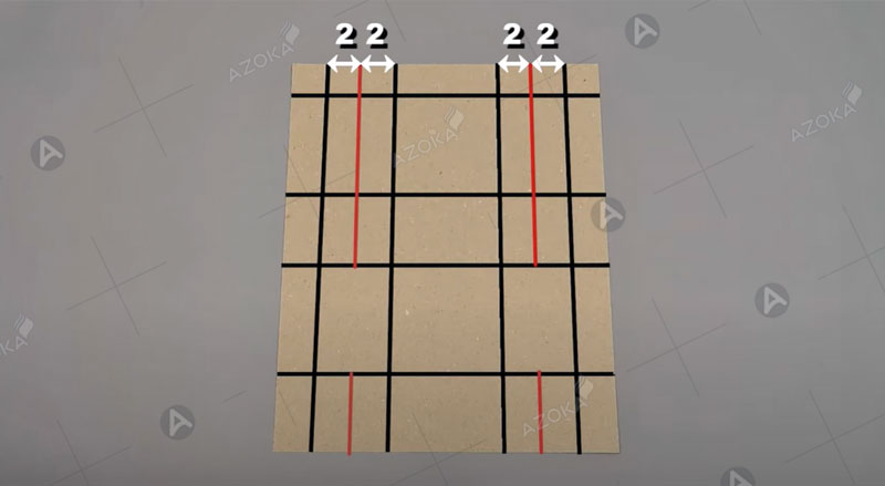 Cách làm hộp giấy hình vuông có nắp bước 2
