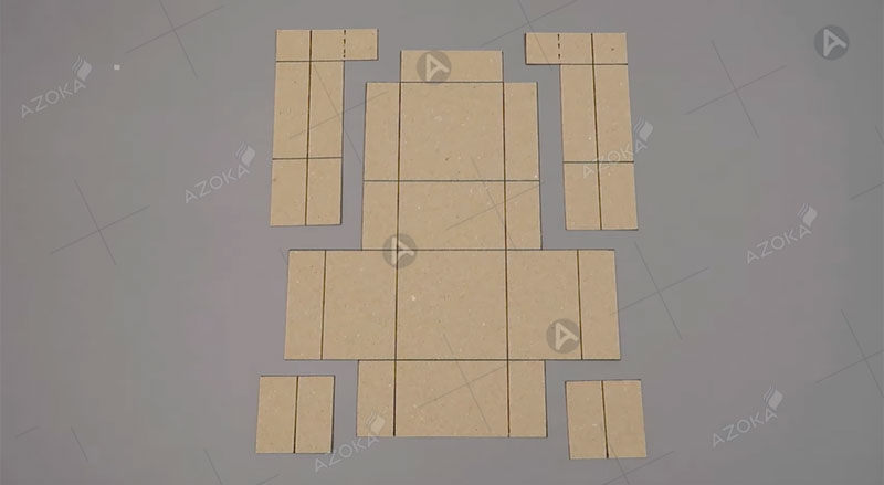 Cách làm hộp giấy hình vuông có nắp bước 3