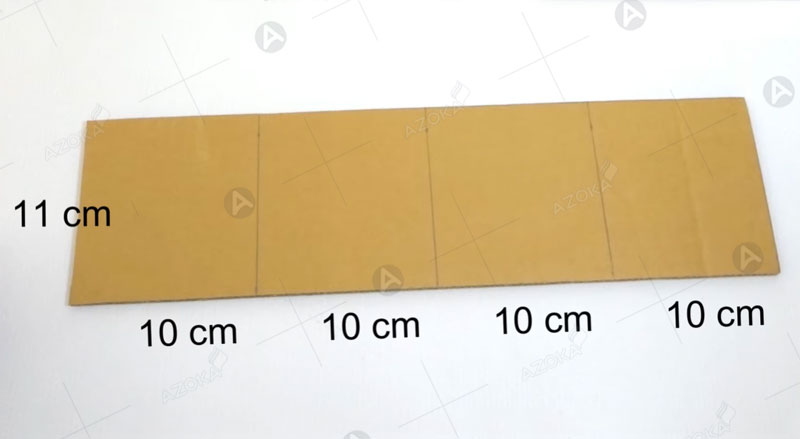 Cách làm hộp bút đựng bằng bìa carton đơn giản