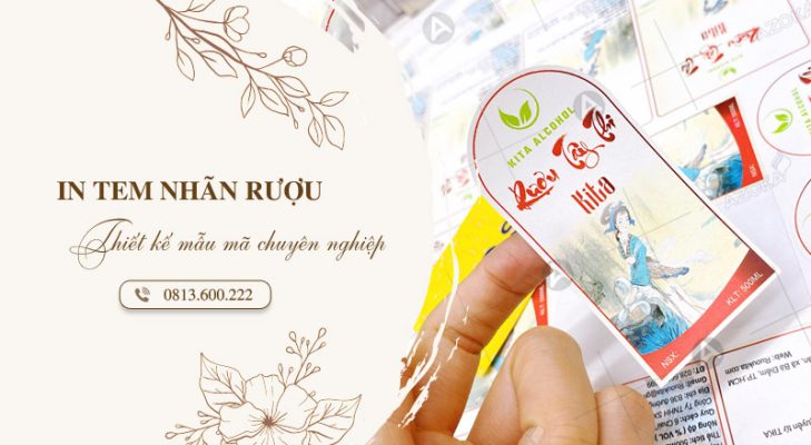 Dịch vụ in tem nhãn dán rượu giá rẻ theo yêu cầu tại Hà Nội