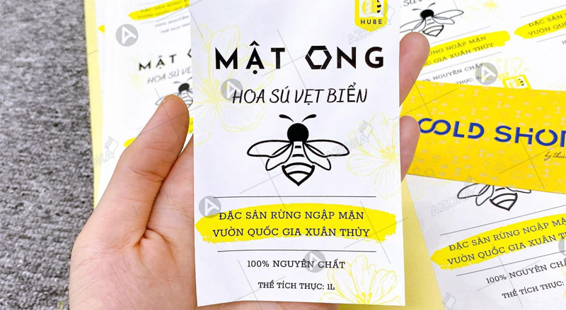 Những thông tin lưu ý cần có trên tem nhãn dán mật ong