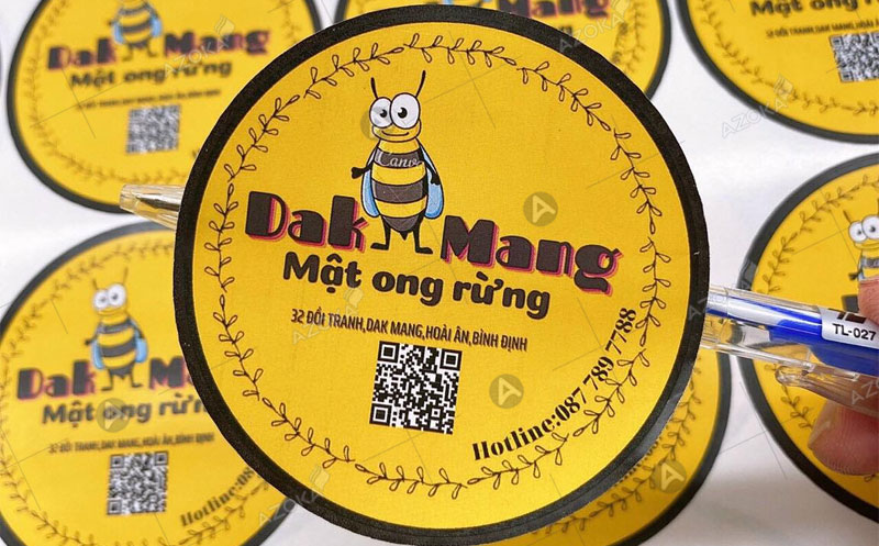 Thiết kế in tem nhãn mật ong giá rẻ theo yêu cầu tại Hà Nội