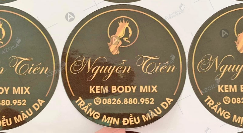 Mẫu tem nhãn kem body Nguyễn Tiên