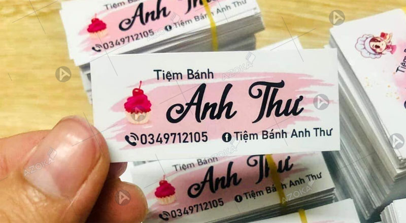 Mẫu tem nhãn tiệm bánh Anh Thư