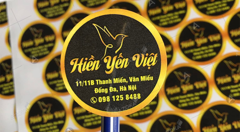 Mẫu in tem nhãn yến sào Hiền Yến Việt