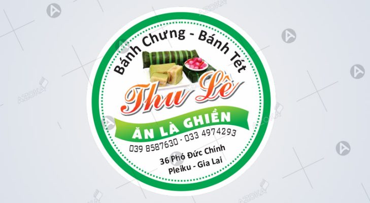 In tem dán bánh chưng, bánh tét theo yêu cầu tại Hà Nội